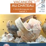 Affiche vacances au château archéologues en herbe